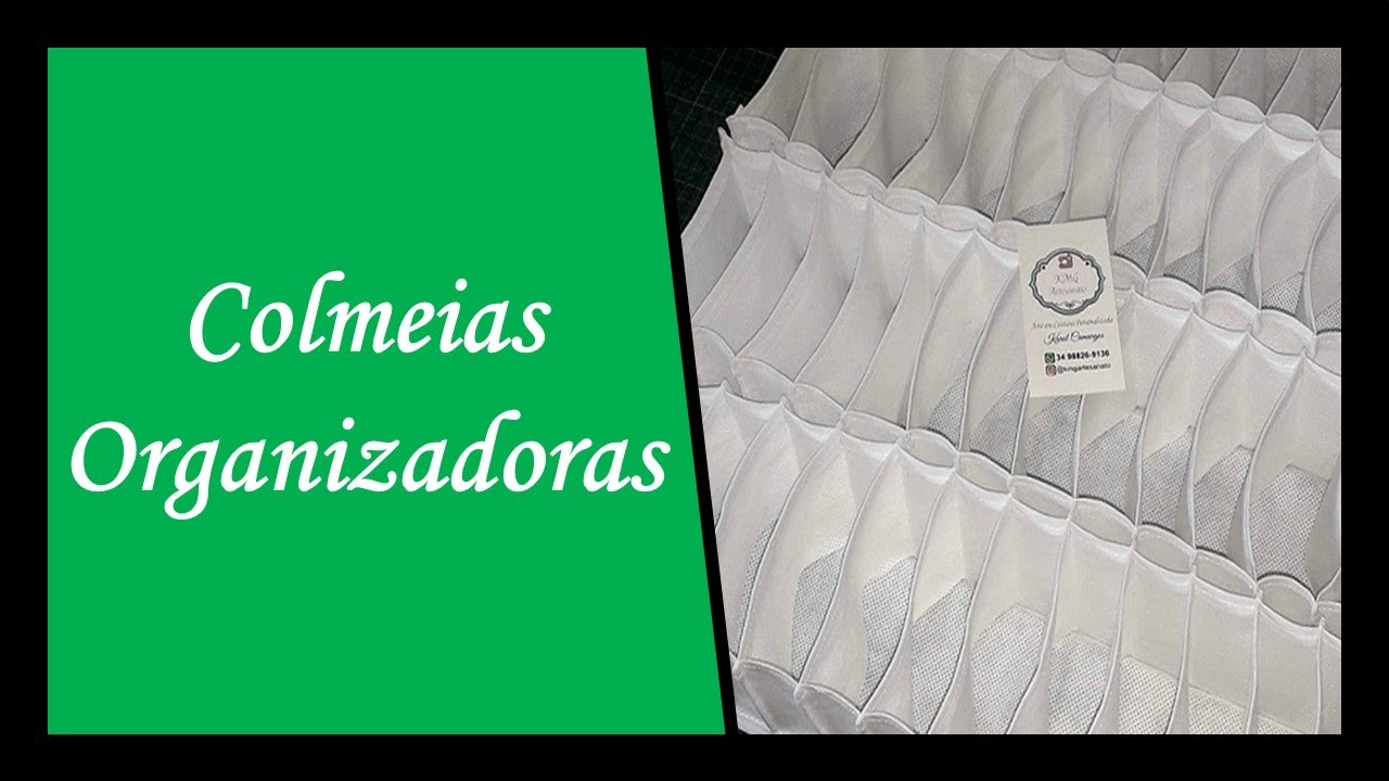 DIY - Como fazer colmeias organizadoras de gavetas de TNT.