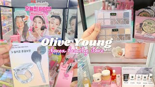 Shooping at olive young beauty store Korea