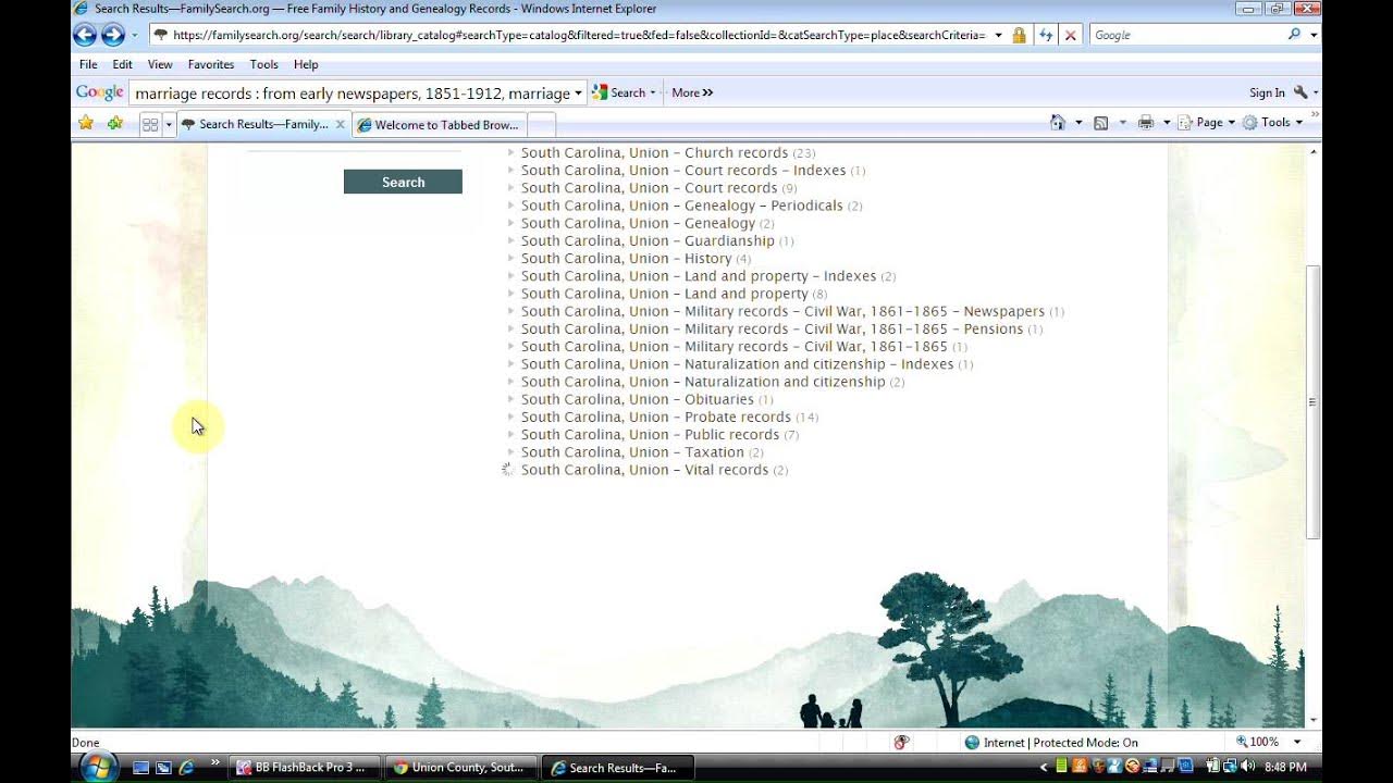 Family History Library Catalog Place Search YouTube