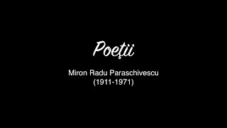 "Poeții", Miron Radu Paraschivescu