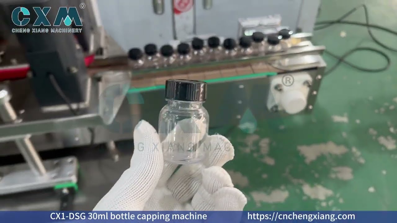CX1 DSG 30ml bottle capping machine PLC Control with Touch Screen Interface