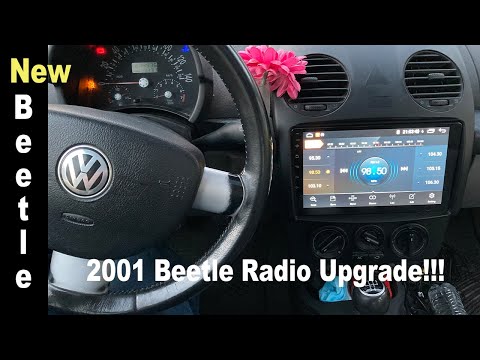 Double Din Radio in a 2001 Beetle! Speaker upgrade too!