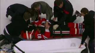 Raffi Torres Hit On Marian Hossa. Phoenix Coyotes Vs Chicago Blackhawks 41712 Nhl Hockey