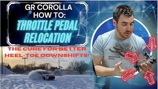 How To: GR Corolla Throttle Pedal Relocation Bracket Install. A Must For Proper Heel-Toe Downshifts!