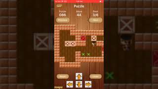 Sokoban Puzzle 086 Solved in 97 Moves