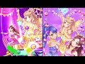 アイカツスターズ！香澄真昼&夜空&ツバサでMAKEOVER♡MAKEUP・むずかしい（3人ユニット）・SPRデイライトフェスティバルコーデ，エクセレントグローコーデ，アメジストオーシャンコーデ
