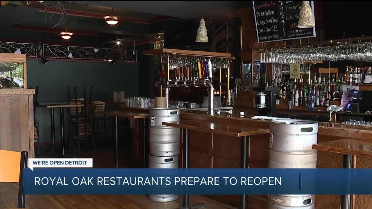 Royal Oak restaurants preparing to serve dinein customers on Monday