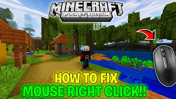 How To Fix Mouse Right Click Your Minecraft Pocket Edition!! | Fix Solution | In Hindi…