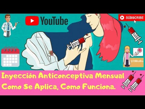 Inyección anticonceptiva mensual como se aplica, como se usa, como funciona