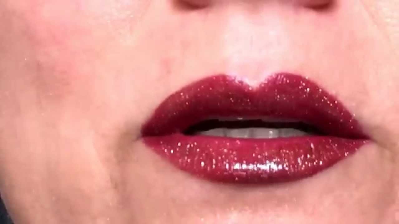 LipSense: Currant and Gold glitter gloss