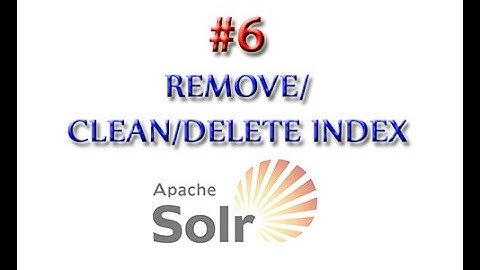Apache Solr Tutorial 6: Delete/Remove/Clean Index