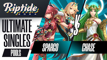 Sparg0 (Mythra/Pyra) vs Chase (Palutena) - Riptide 2024 - Ultimate Singles - R2 Pools
