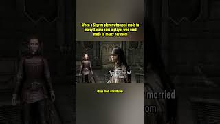 When a Skyrim player who used mods to marry Serana sees a player who used mods to marry her mom!