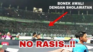 Subhanallah..!! Begini Saat Ribuan Bonek Bersholawat untuk Membuka Laga Persebaya vs PSM makassar