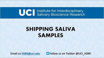 Shipping Saliva Samples - Instructions