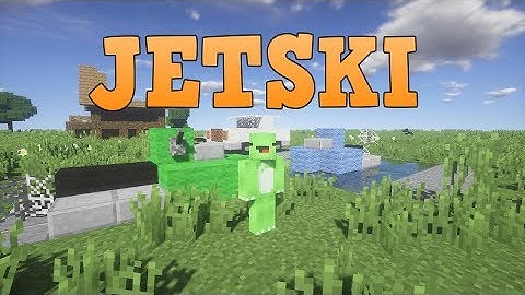 Minecraft - How to build a Jetski (Easy)