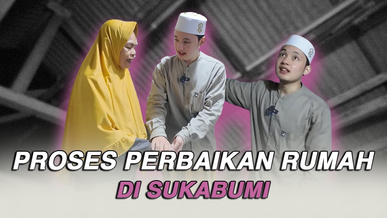 Alwi melihat proses perbaikan rumah di Sukabumi