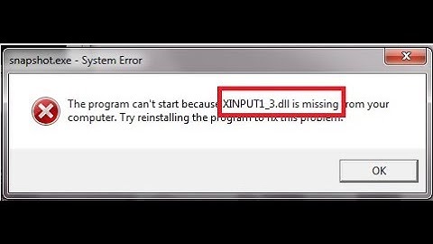 How to Fix Xinput1_3.dll is Missing error In Windows 10/8.1/7 (Easy)