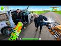 Nerf war zombie van survival nerf gun game