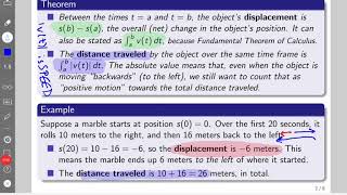 Calculus II - Kinematics: Position, Velocity, Acceleration