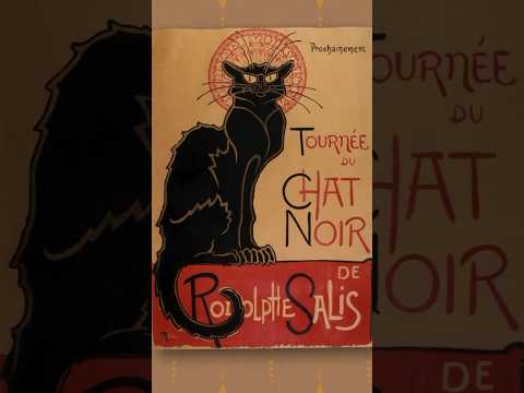 Grumpy Black Cat 🐈‍⬛ from #paris in Montmartre - #cats #arthistory #history