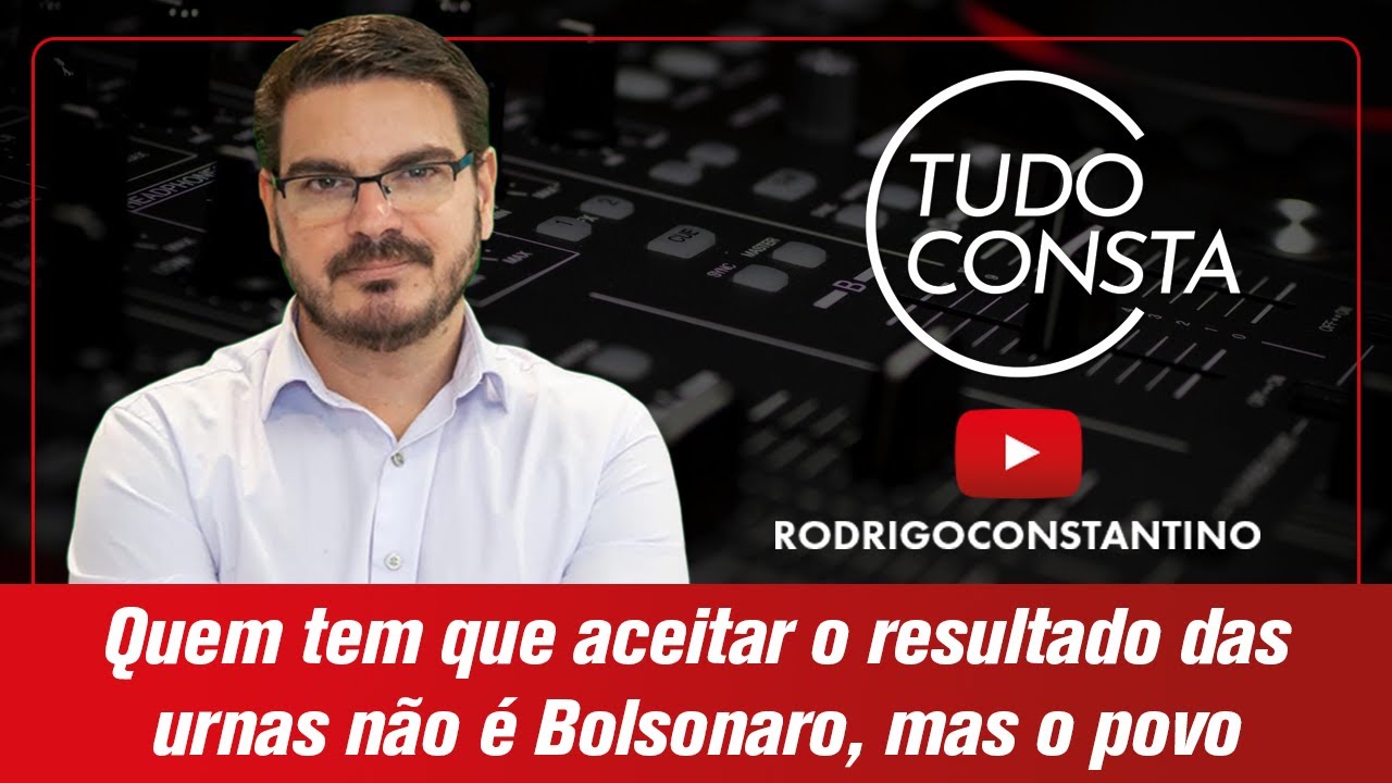 Quem tem que aceitar o resultado das urnas não é Bolsonaro, mas o povo