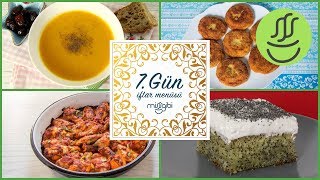 Ramazan 7. Gün İftar Menüsü: Fırında Tavuk - Patates Köftesi - Balkabağı Çorbası - Haşhaşlı Revani