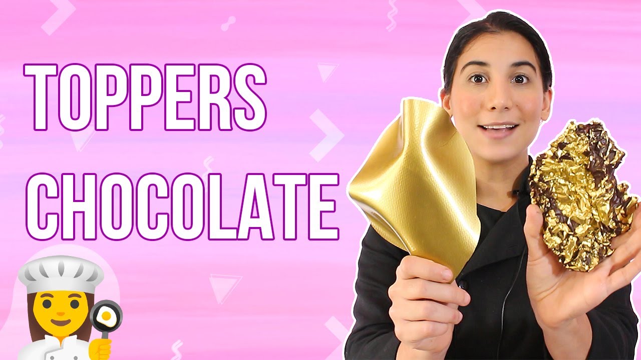 TOPPERS DE CHOCOLATE FÁCIL 🍫 ¡Decora como un profesional! 👩‍🍳 - YouTube