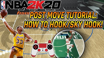 NBA 2K20 POST MOVE TUTORIAL - HOW TO HOOK SHOT/SKY HOOK IN NBA 2K20 WITH HAND CAM!