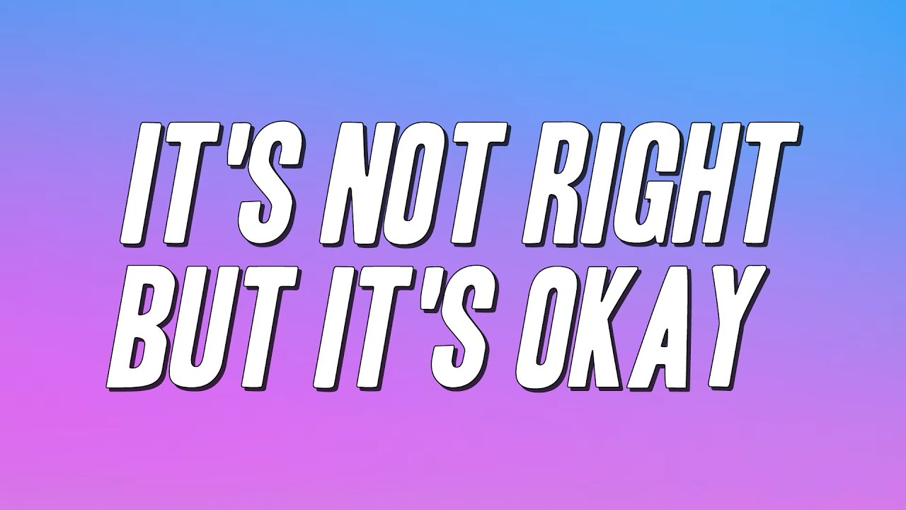 Watch Whitney Houston - It's Not Right But It's Okay (Lyrics) on YouTube Watch Whitney Houston - It's Not Right But It's Okay (Lyrics) on YouTube