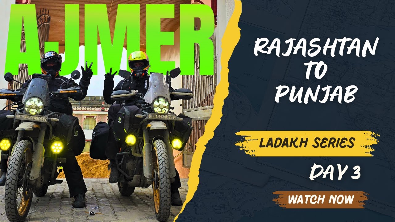 Day 3 | राजस्थानातून पंजाबात प्रवेश  | Mumbai to Ladakh Ride