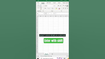 select 10000 rows in seconds in excel #excel #excel #computer #trending