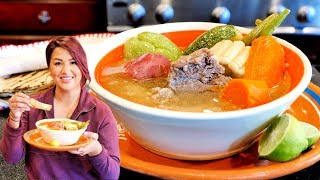 How to make The  BEST Caldo De RES (COCIDO) |  MEXICAN STYLE HEARTY BEEF AND VEGETABLE SOUP