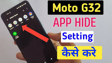 How to hide apps in moto g32 || moto g32 phone me apps hide kaise kare || hide app setting