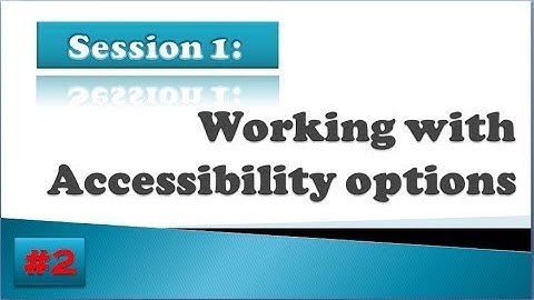Computer Accessibility