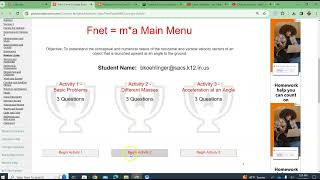 Fnet = m*a concept builder how to video