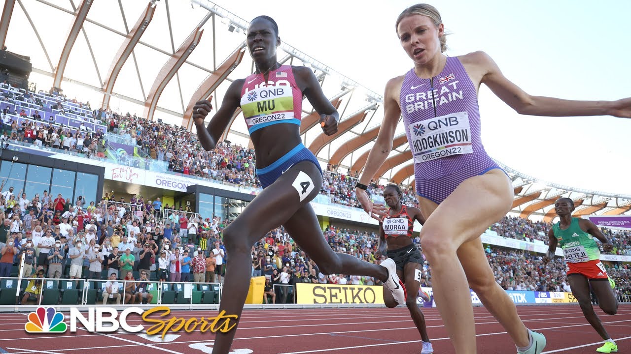 Athing Mu and Keely Hodgkinson BATTLE TO THE LINE in epic 800m