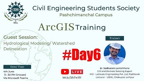 Hydrological Modelling | Watershed Delineation | Beginner GIS training in Nepali #day6 | ArcGIS