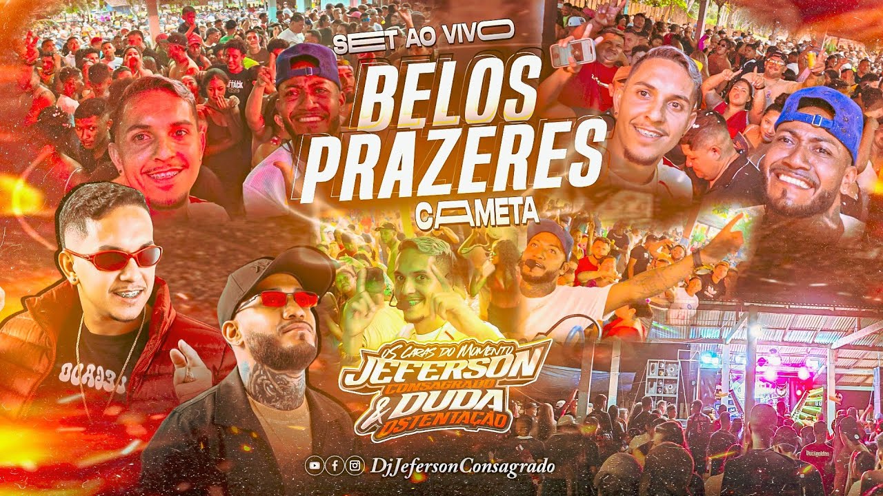 SET AO VIVO BELOS PRAZERES DJ JEFERSON E DJ DUDA EM CAMETA 11
