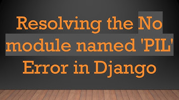 Resolving the No module named 