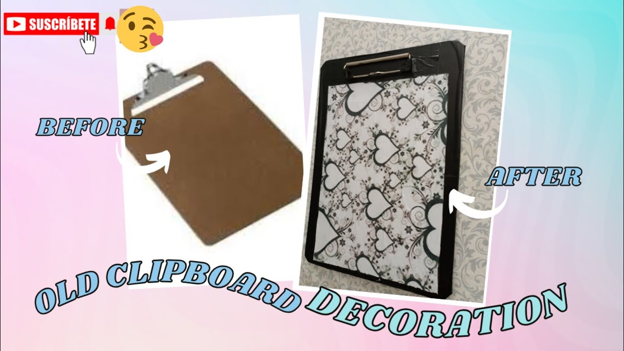 Old Clipboard renew idea/How to make exam pad at home? 