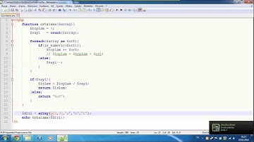 PHP ile Ortalama Hesaplama Fonksiyonu