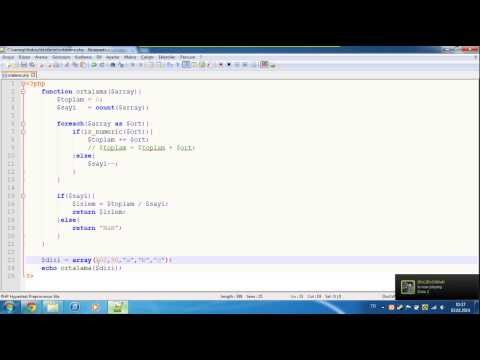 Video: PHP'de ortalamayı nasıl hesaplarsınız?