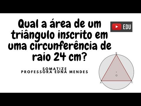 Vídeo: Como Encontrar A área De Um Triângulo Inscrito Em Um Círculo