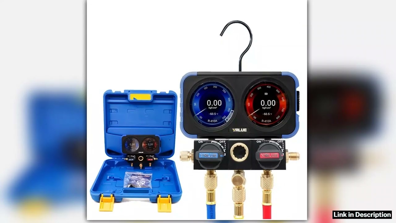 VALUE Digital Manifold Gauge VRM2X With HD Display Enhanced Design