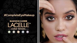 #CompleteEyeMakeUp with the Lacelle Brown Color Lenses for Your Go-To Festive Look