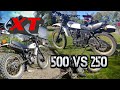 Yamaha XT500  '80  vs. Yamaha  XT250  '81
