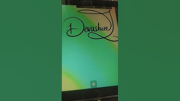 DEVASHREE name signature on procreate comment your names #trending#procreate #art #calligraphy