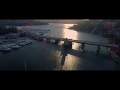 Shadows at Sunset - Spit Bridge from the air