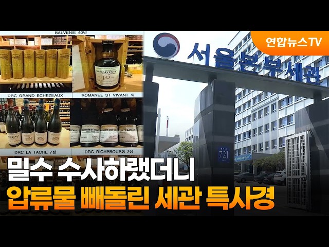 밀수 수사하랬더니…압류물 빼돌려 돈 챙긴 세관 특사경  / 연합뉴스TV (YonhapnewsTV)